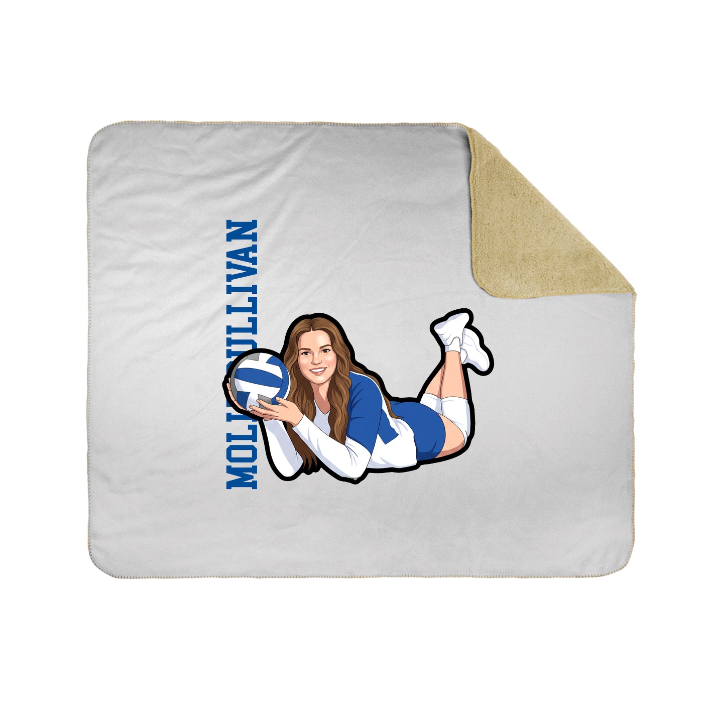 50x60 Sherpa Lined Throw Blanket
