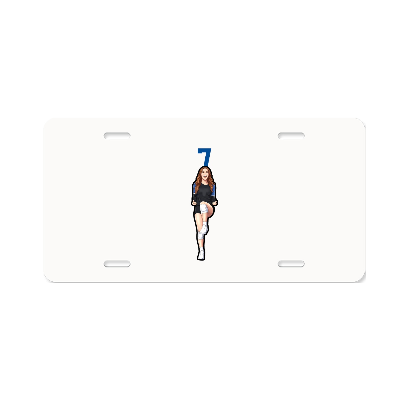 License Plate — Number Top in Classic