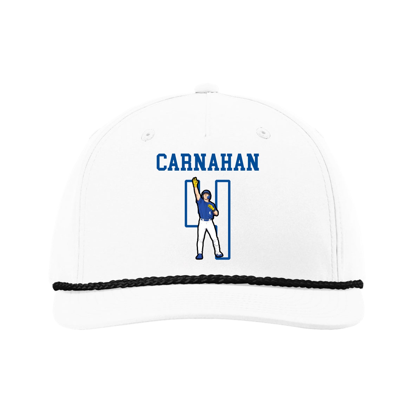 Five-Panel Classic Rope Cap — Shirsey in White