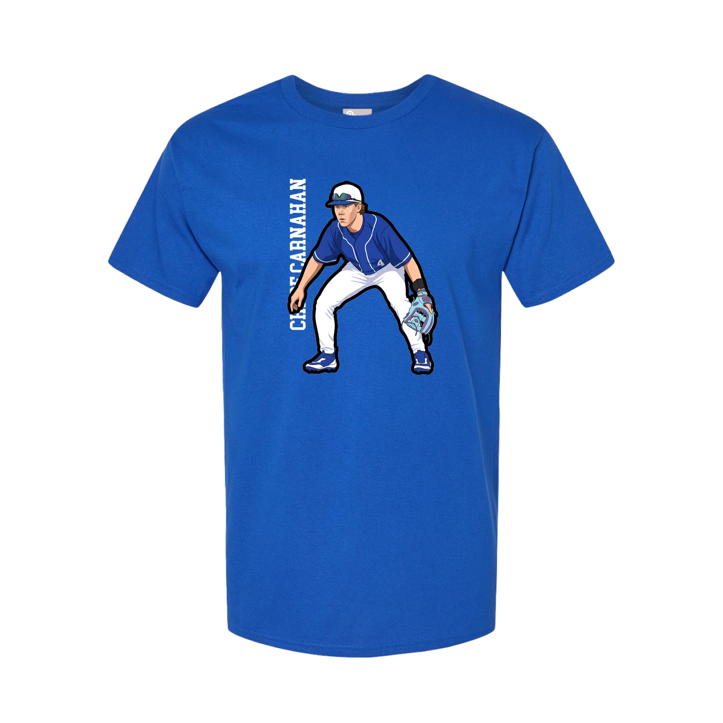 Tee — Name Vertical in Royal