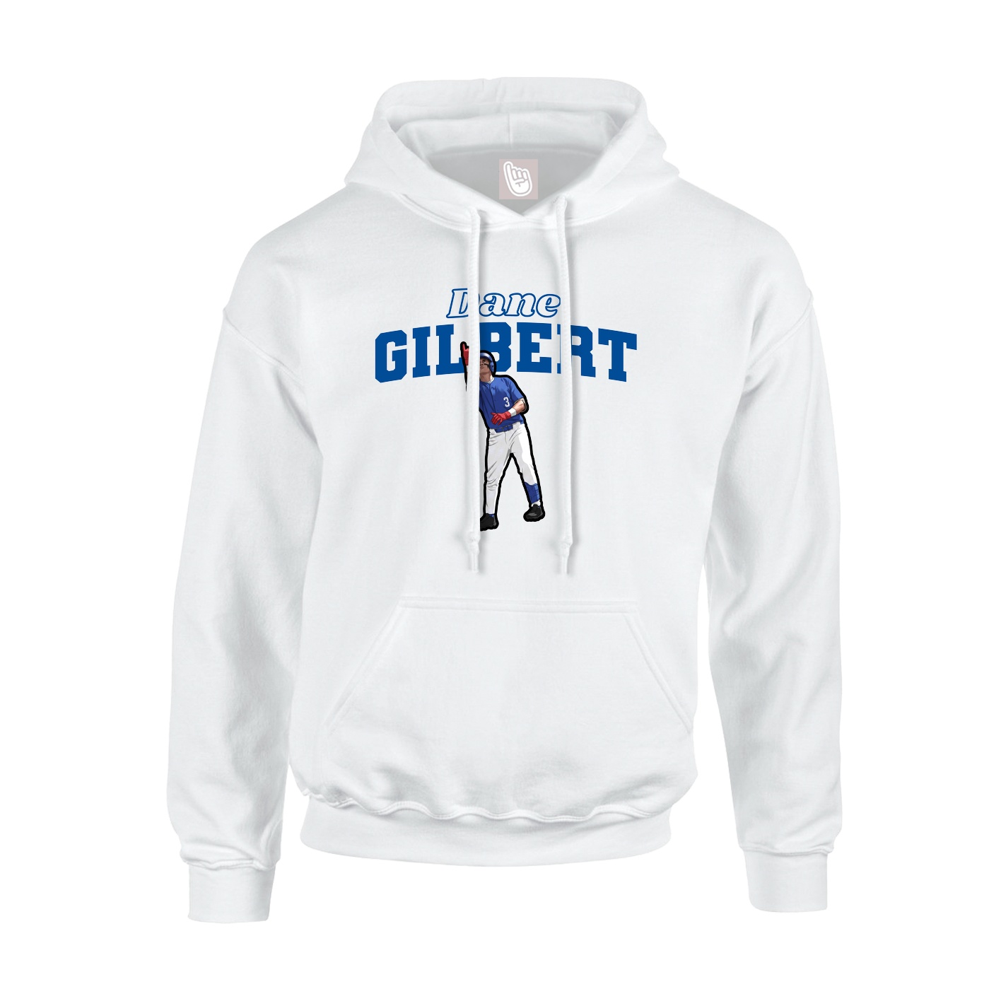 Hoodie — Name Arch in White