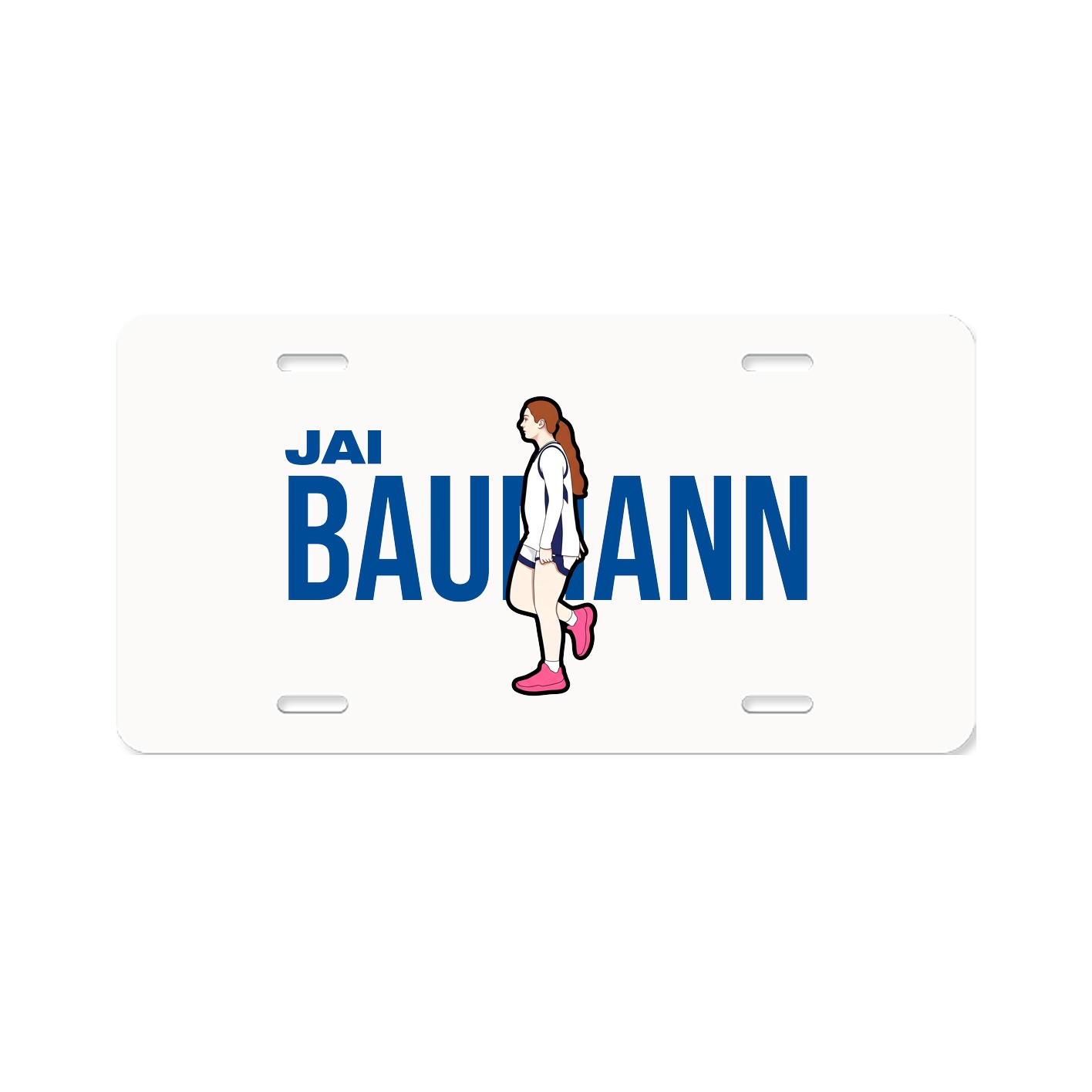 License Plate — Player Name in Classic