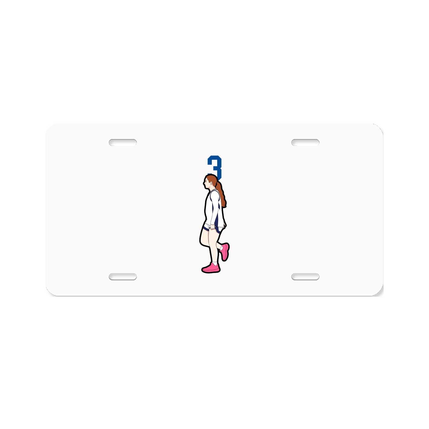 License Plate — Number Top in Classic
