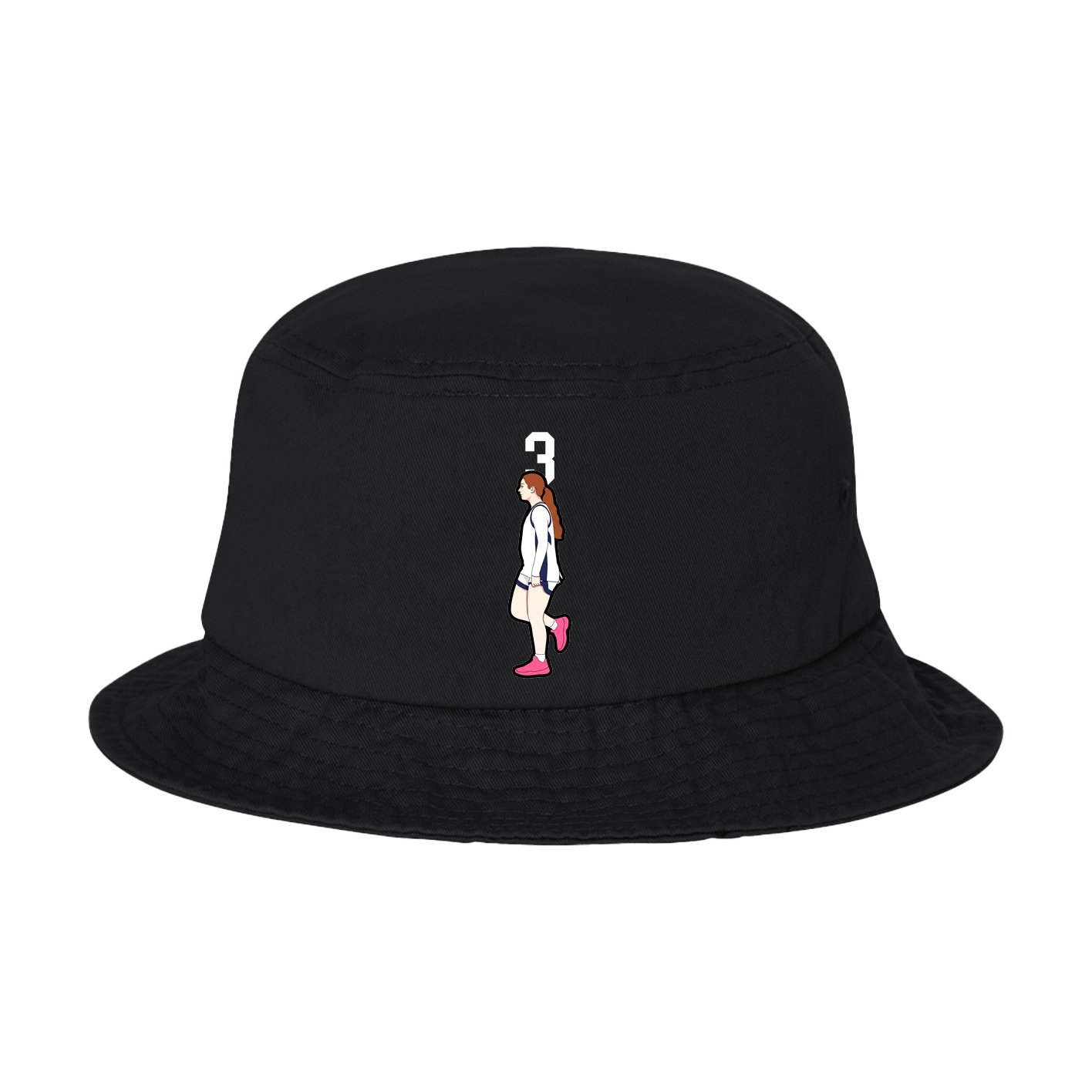 Bucket Cap — Number Top in Black