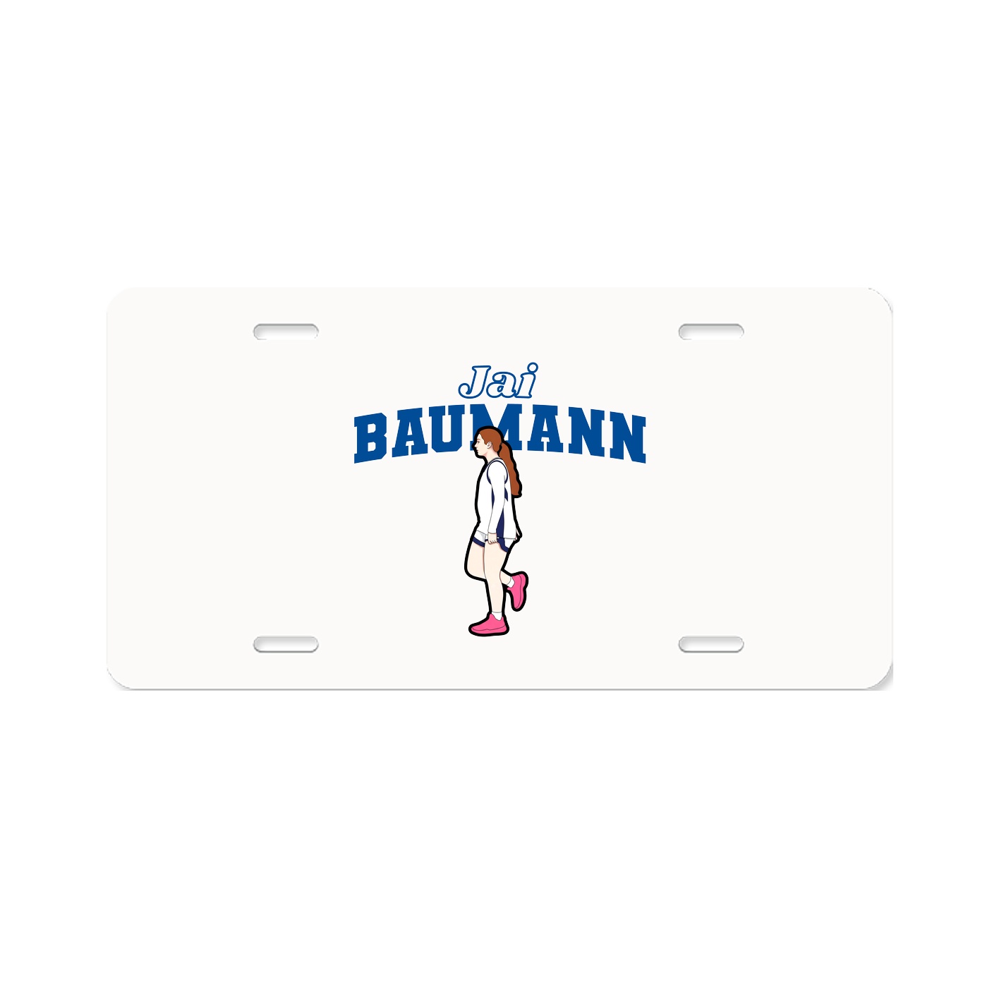 License Plate — Name Arch in Classic