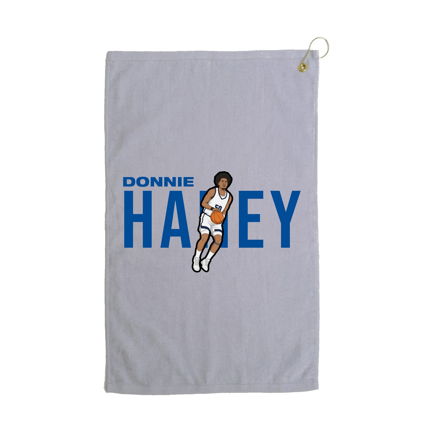 Golf Towel — Player Name in Grey
