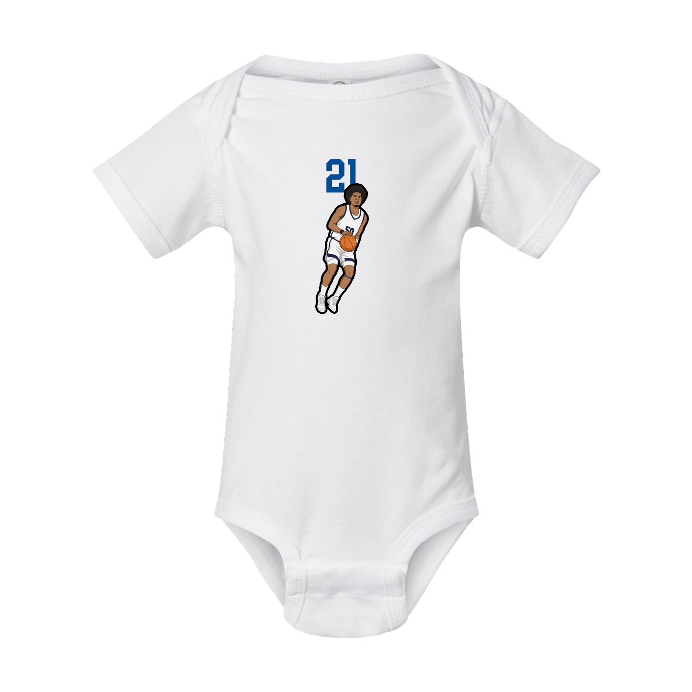 Baby Onesie — Number Top in White