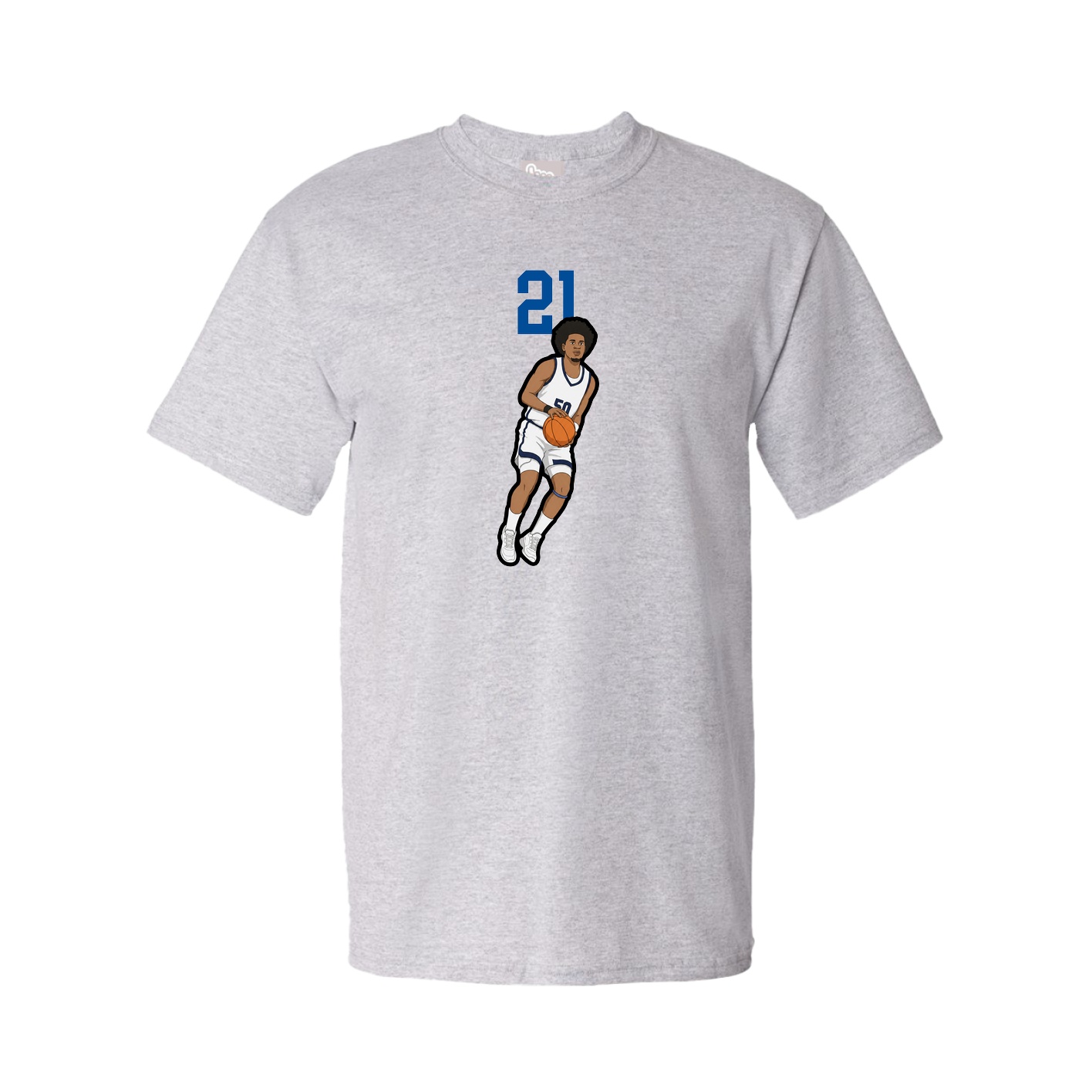 Youth Tee — Number Top in Grey