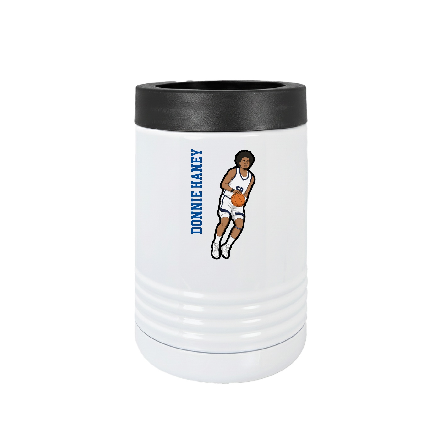 Beverage Holder — Name Vertical in White