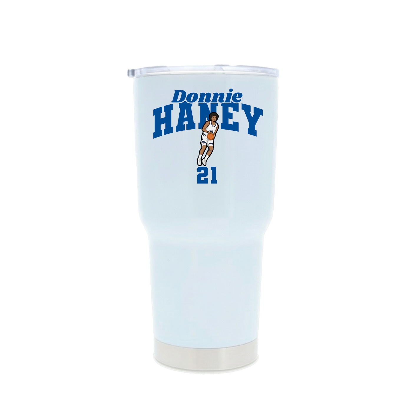 30oz Stainless Steel Tumbler — Signature Arch in White