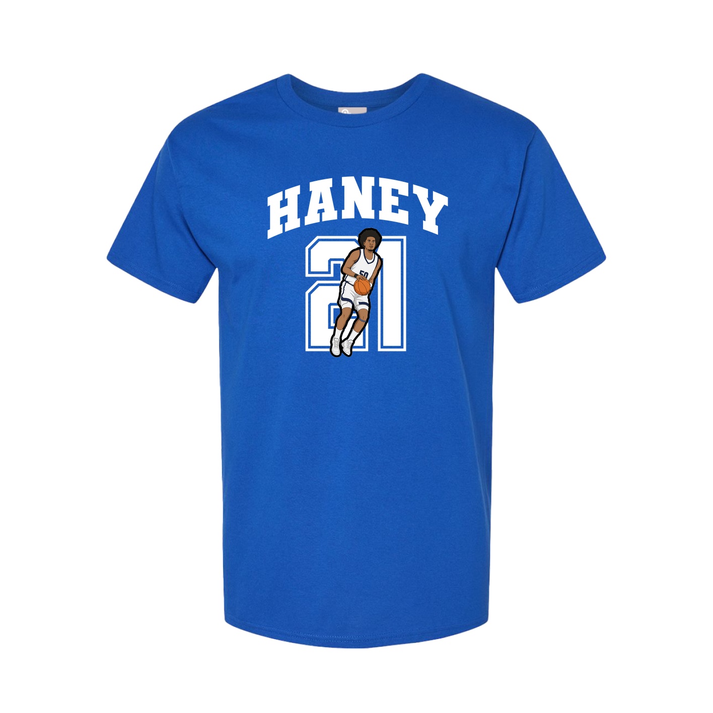 Youth Tee — Number in Royal