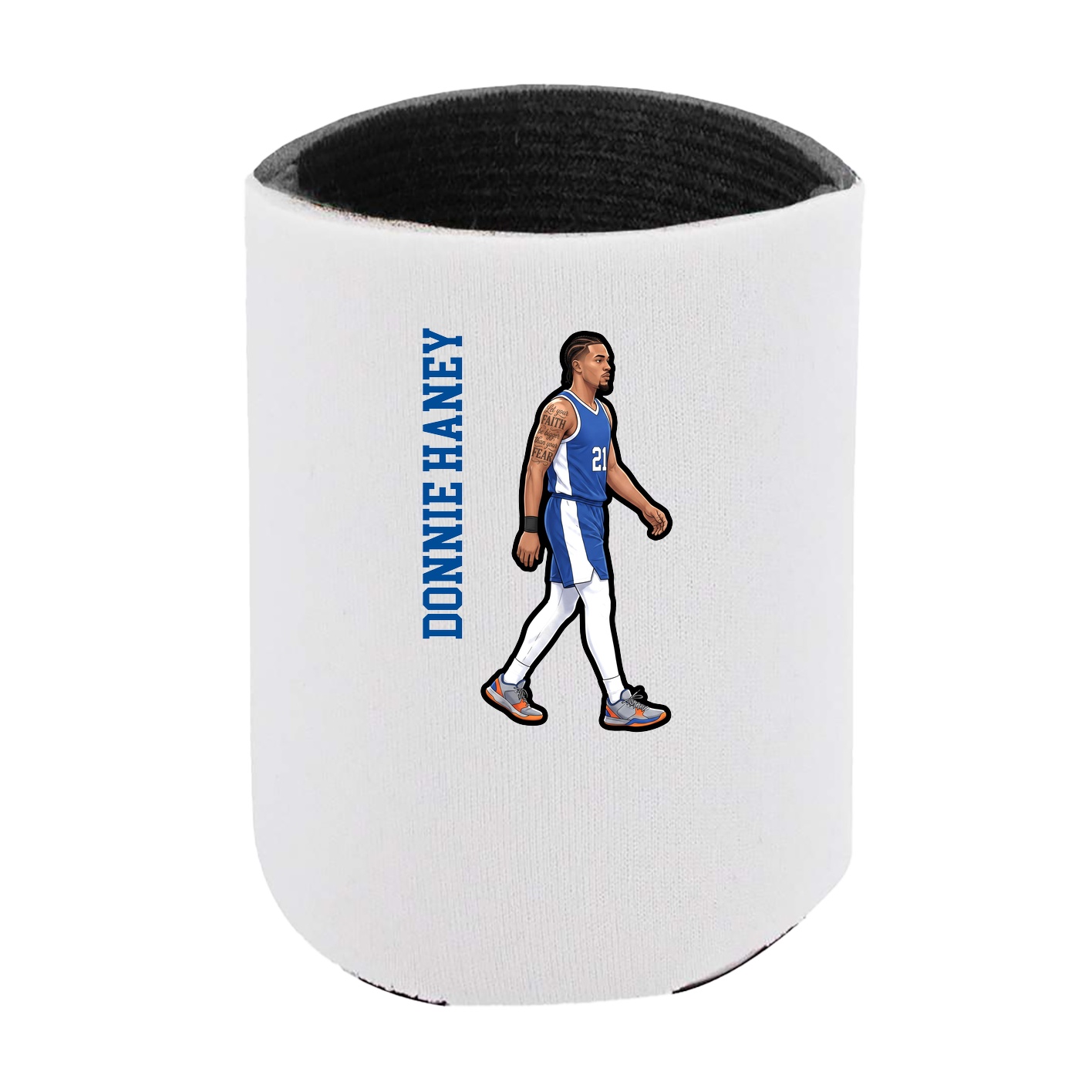 Can Holder — Name Vertical in White