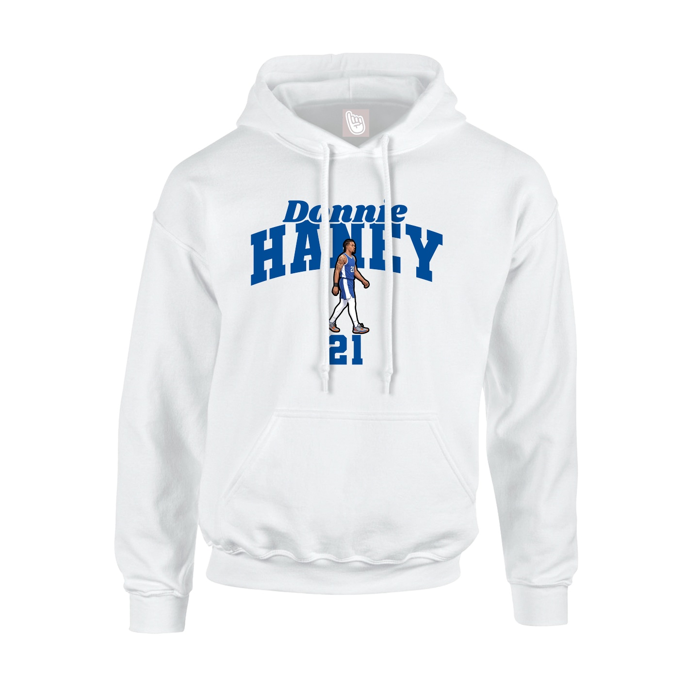 Youth Hoodie — Signature Arch in White