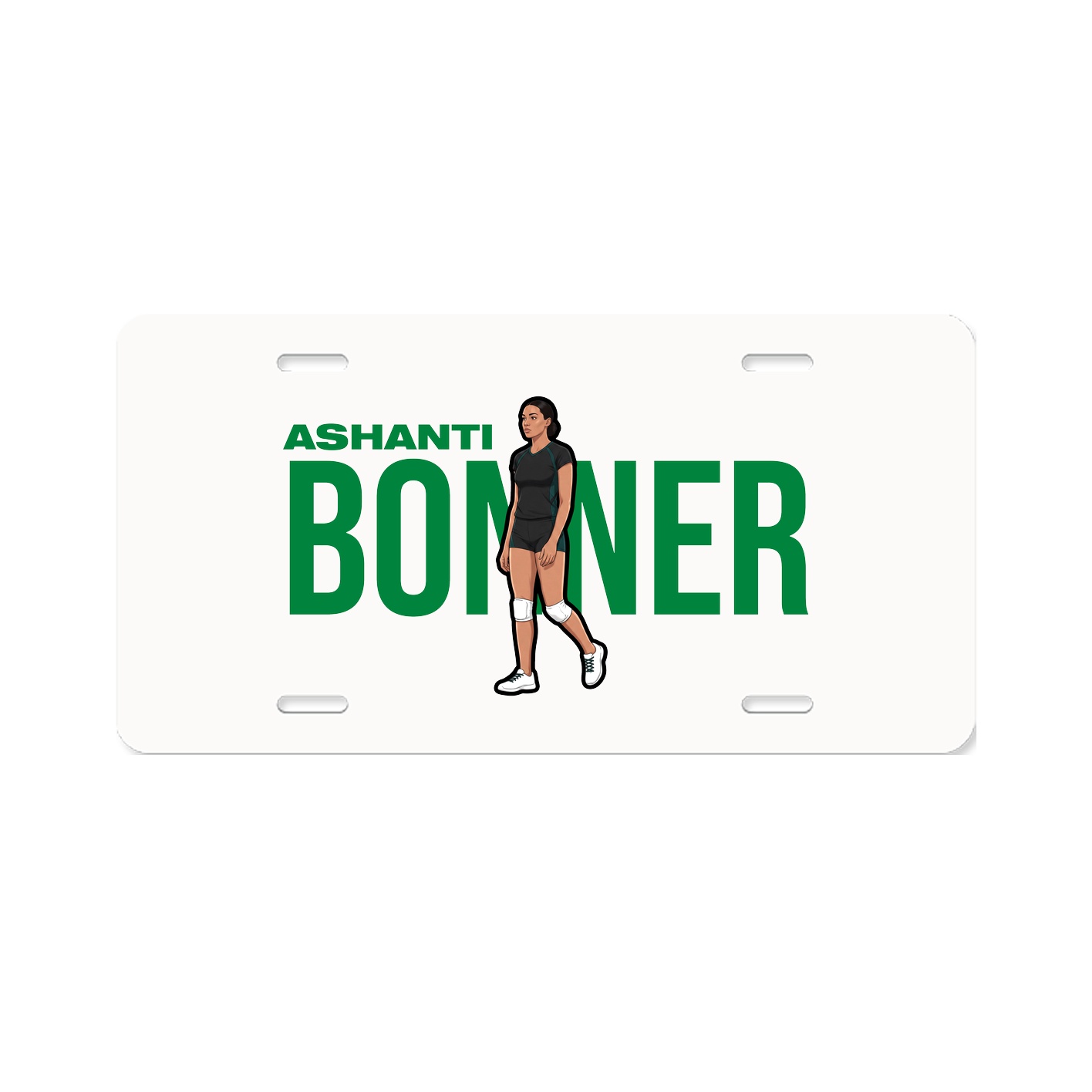 License Plate — Player Name in Classic