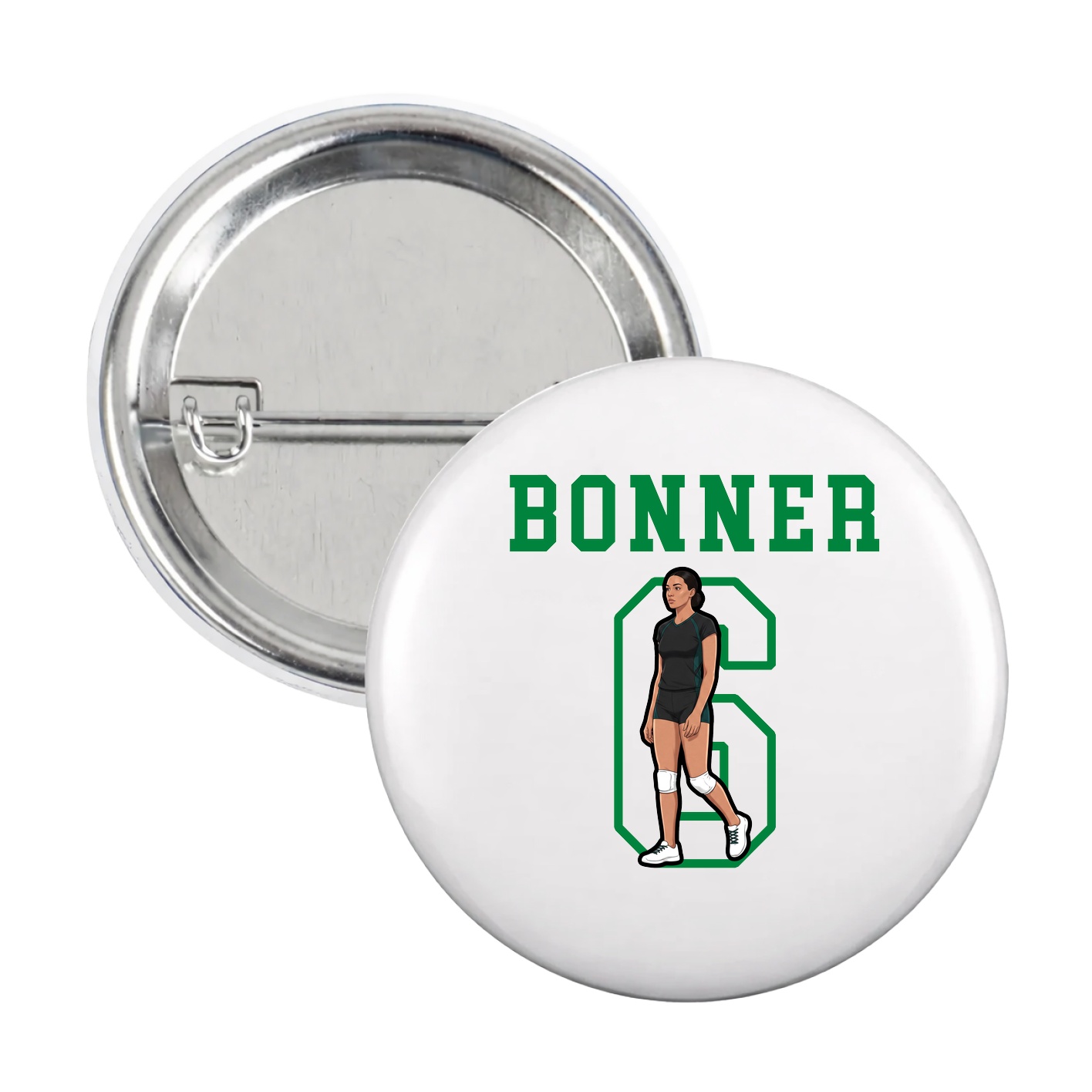 Game Day Button — Shirsey in White