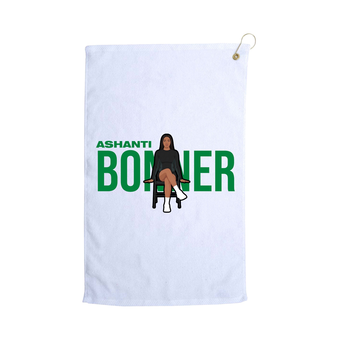 Golf Towel — Player Name in White