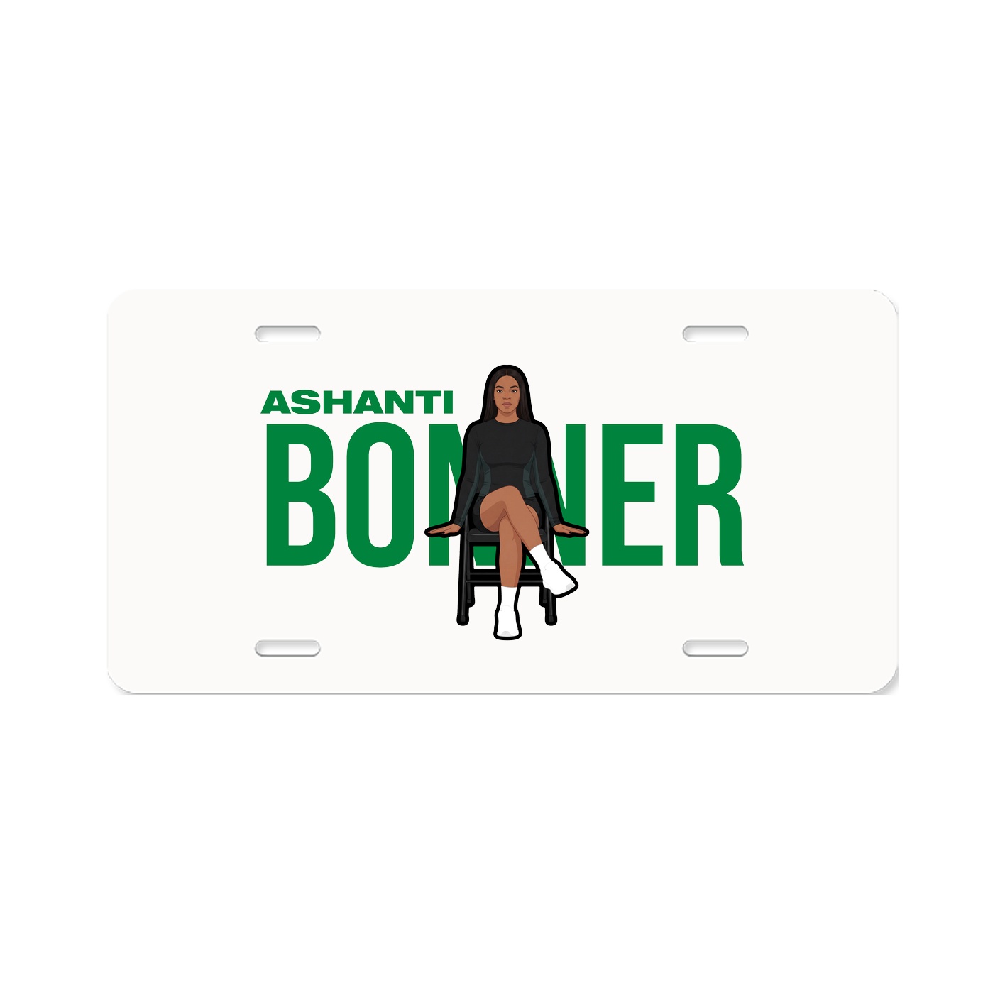 License Plate — Player Name in Classic