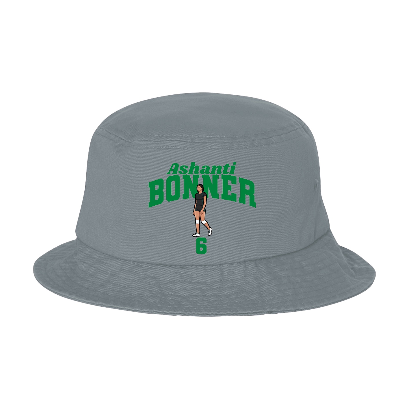 Bucket Cap — Signature Arch in Grey