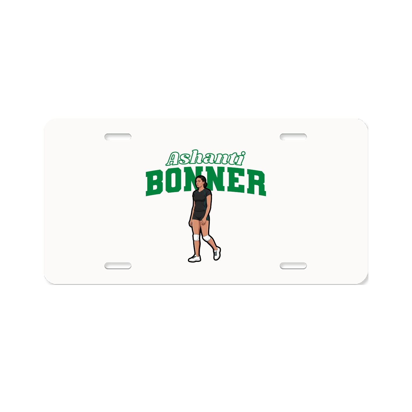 License Plate — Name Arch in Classic