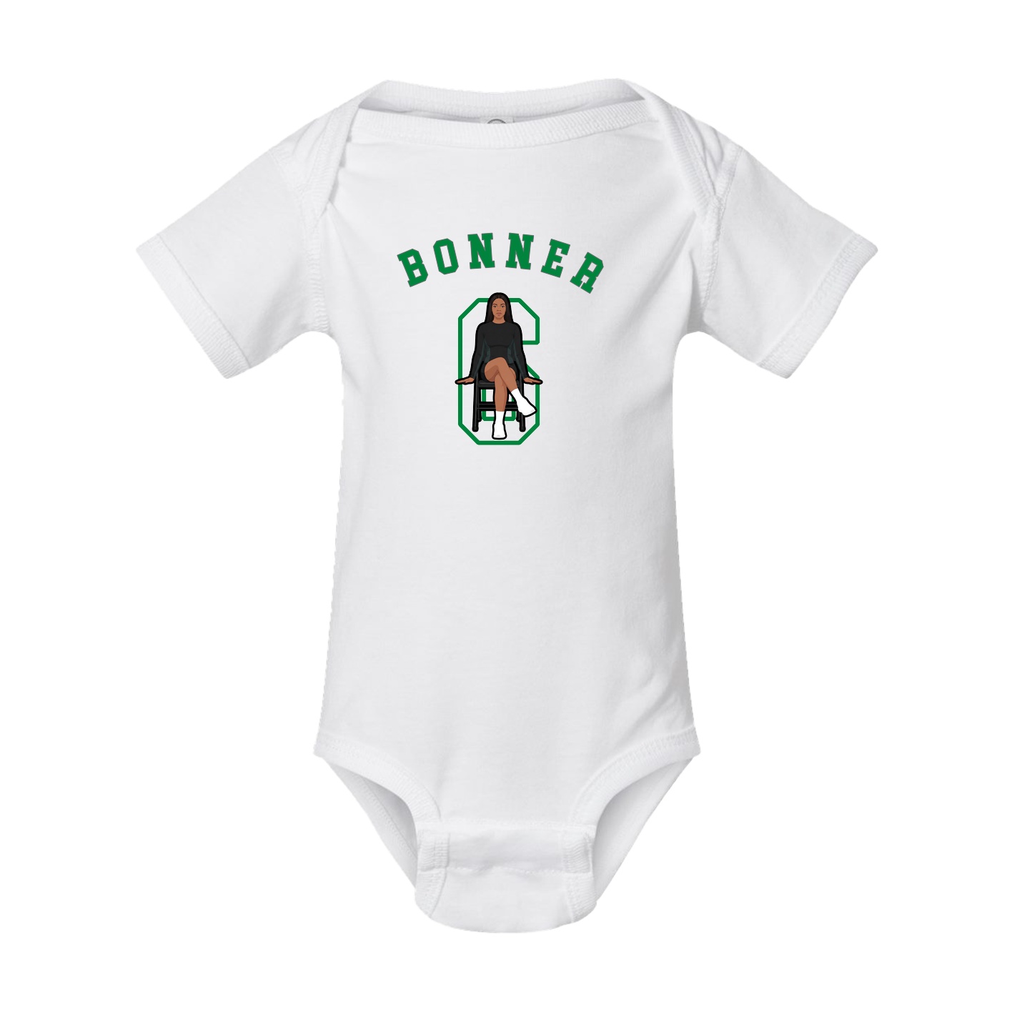 Baby Onesie — Shirsey Arch in White