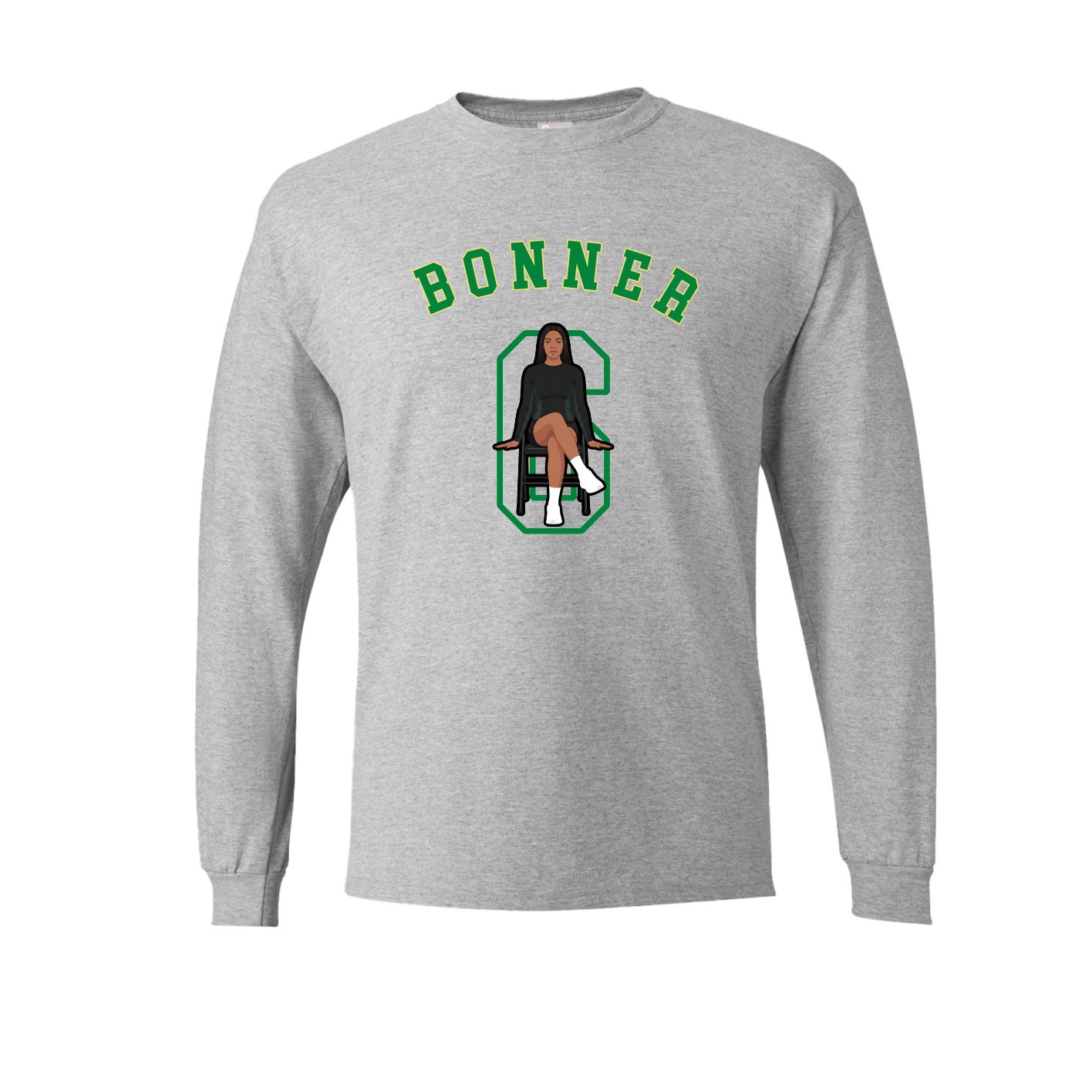 Long Sleeve Tee — Shirsey Arch in Grey