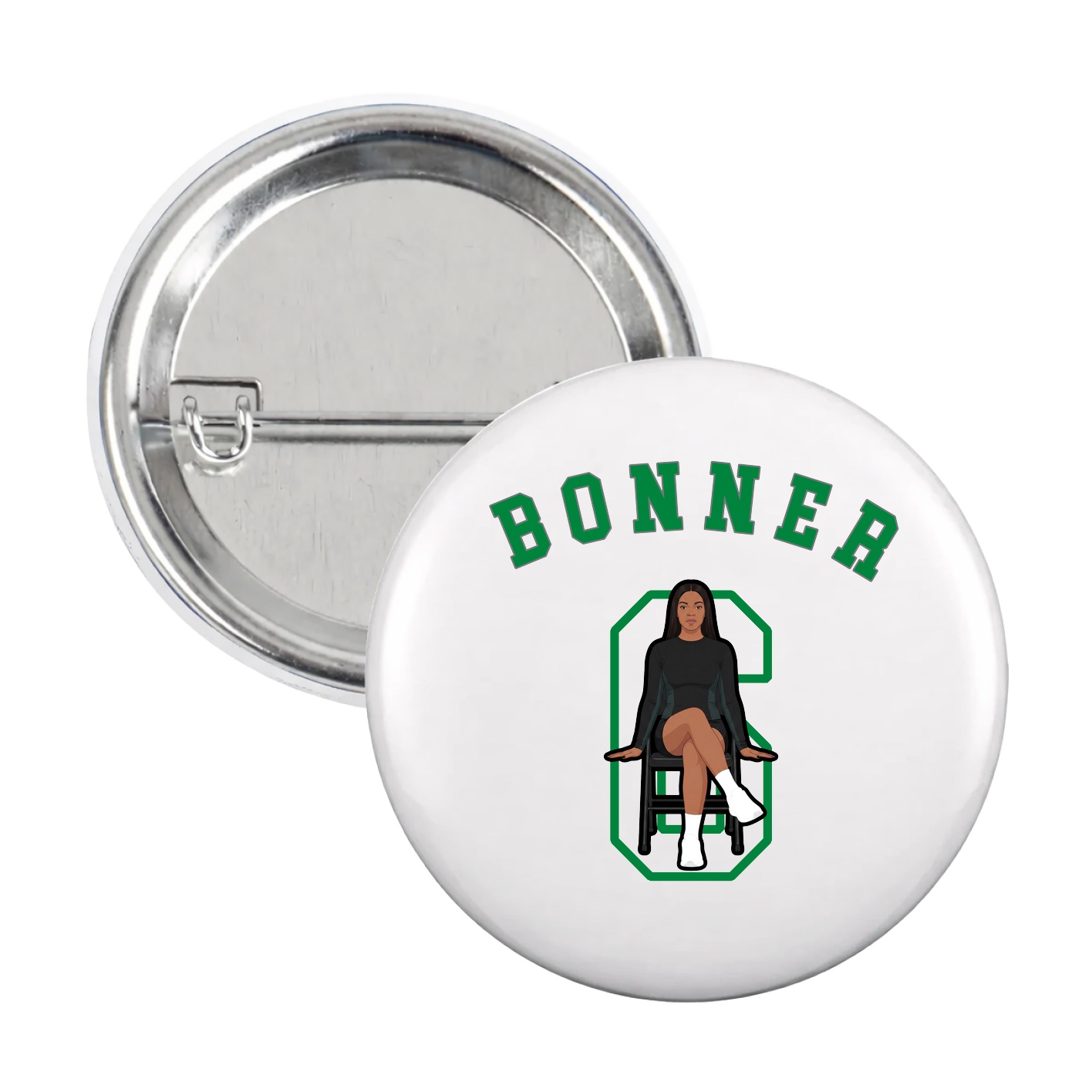 Game Day Button — Shirsey Arch in White