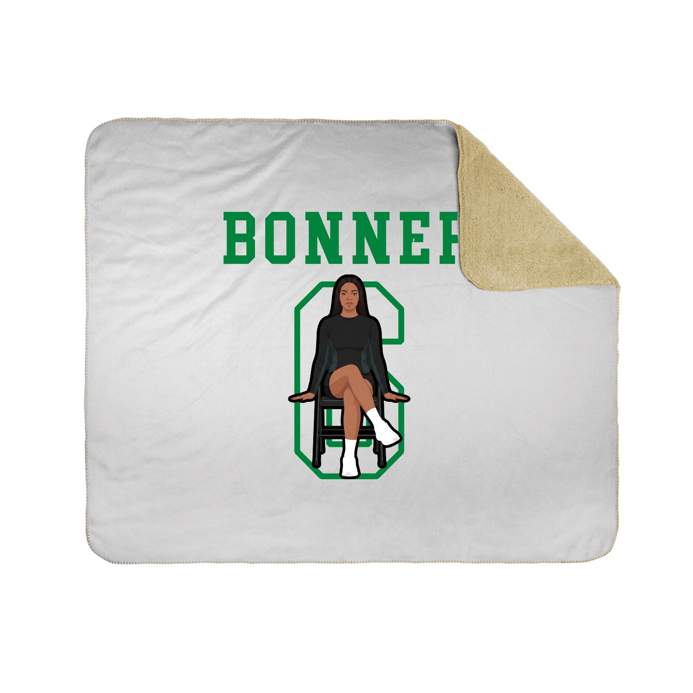 Throw Blanket — Shirsey in White