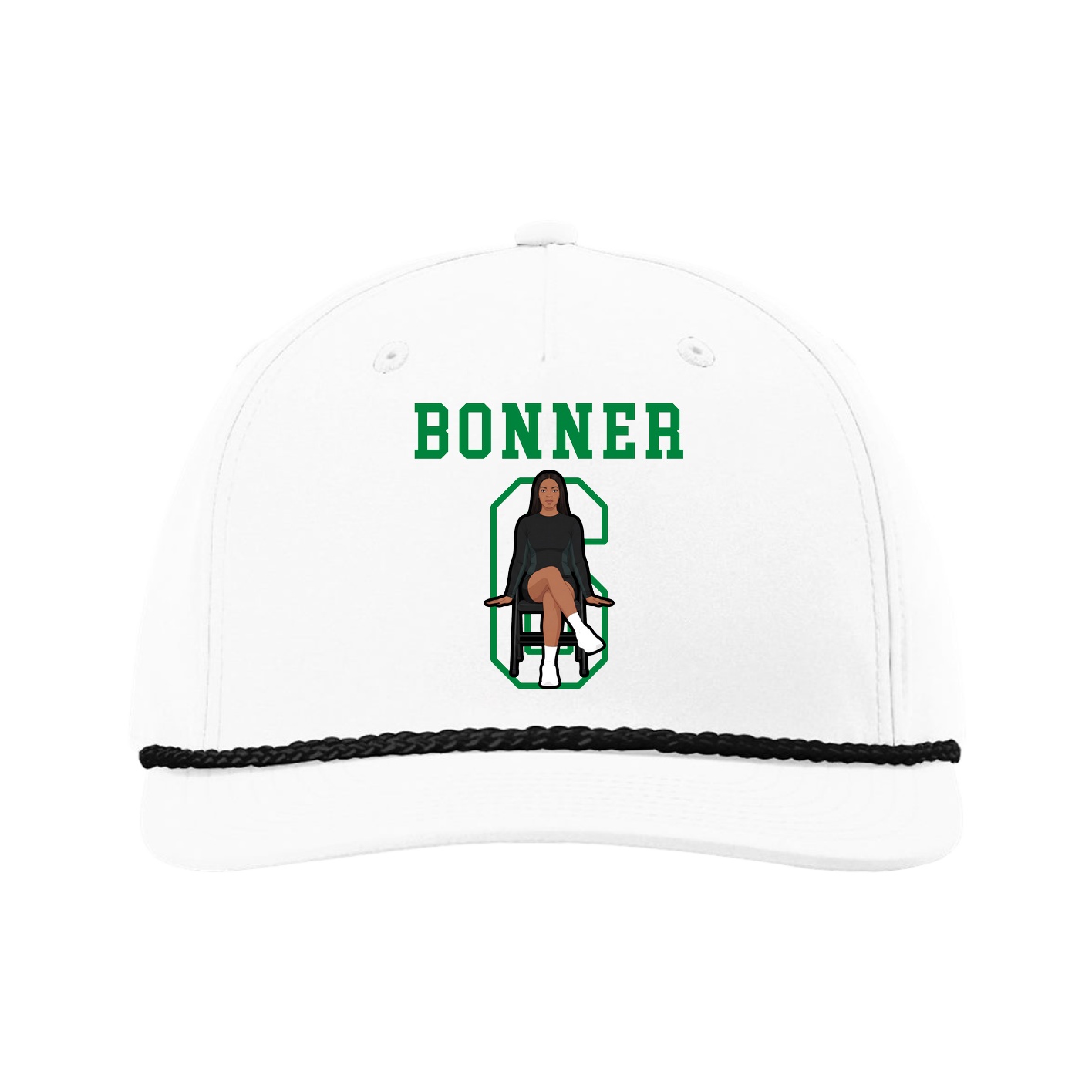 Five-Panel Classic Rope Cap — Shirsey in White