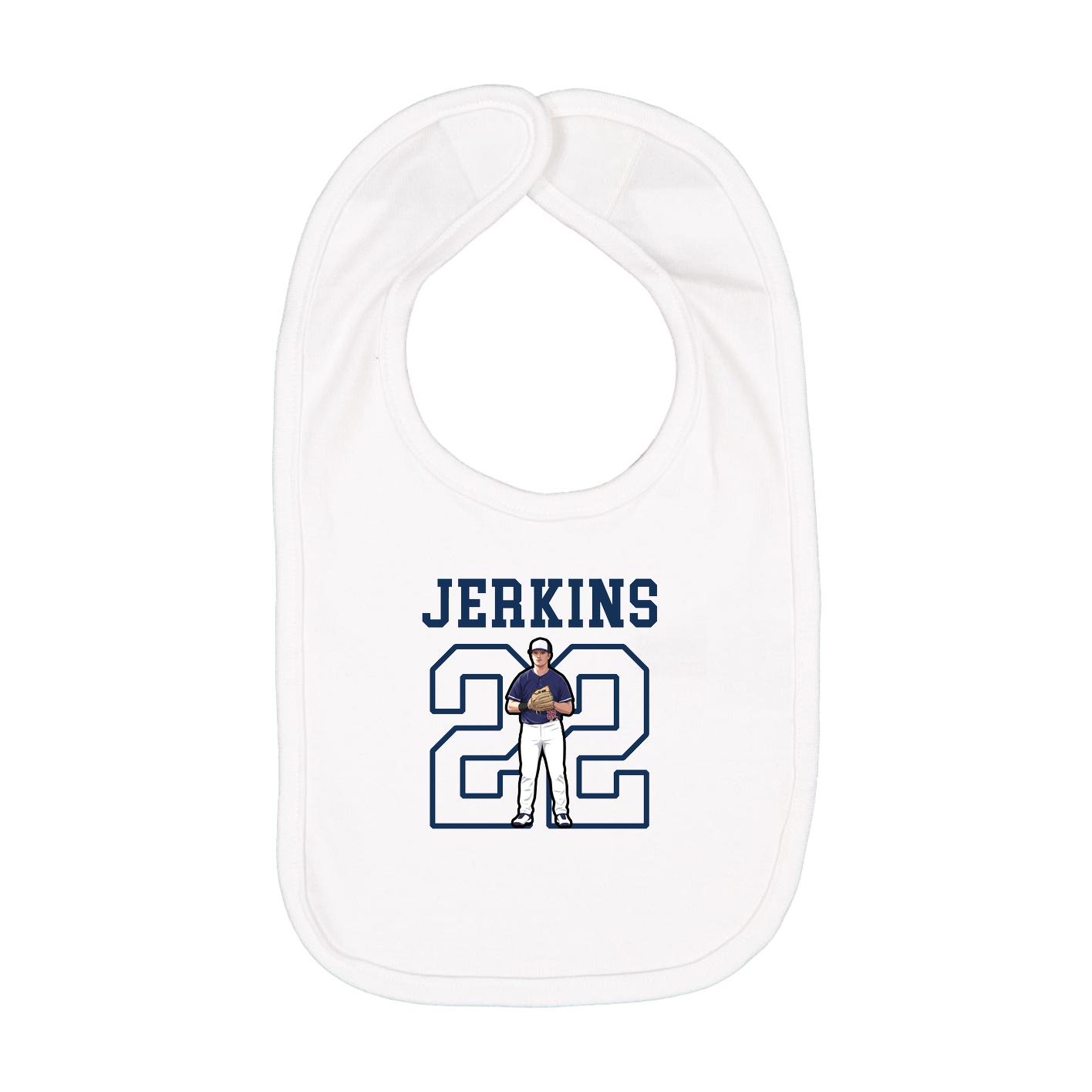 Infant Bib — Shirsey in White