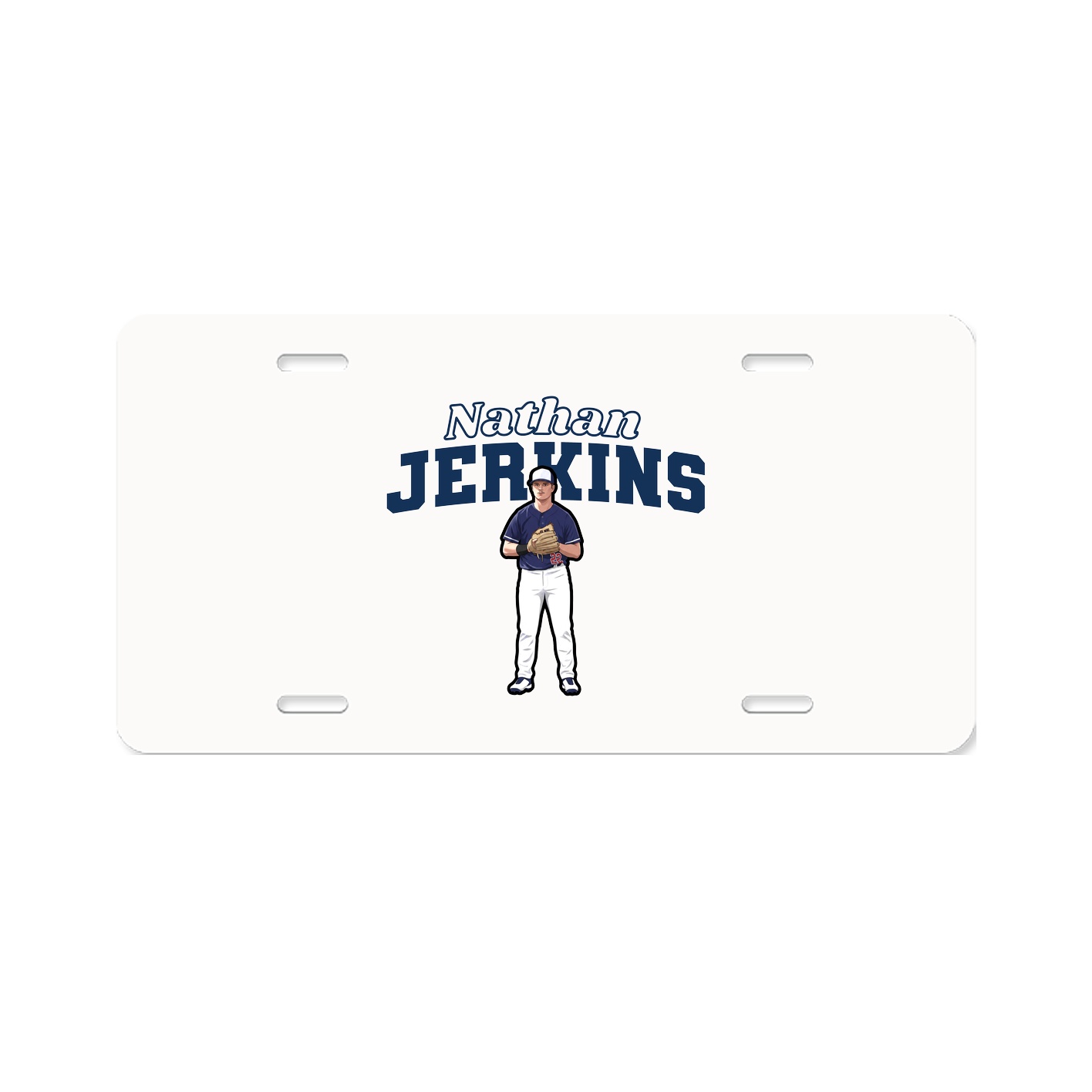 License Plate — Name Arch in Classic