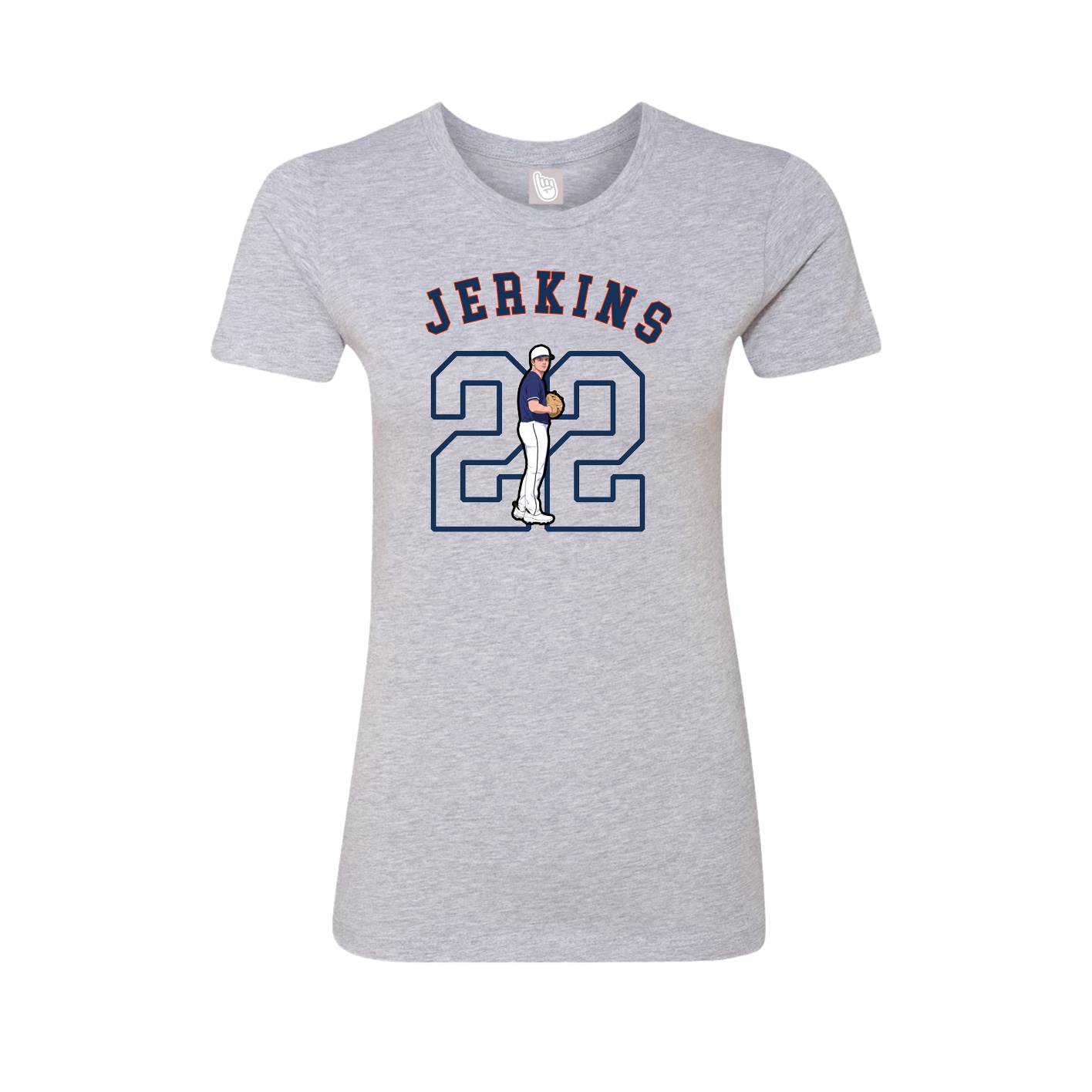 Fitted Women's Tee — Shirsey Arch in Grey