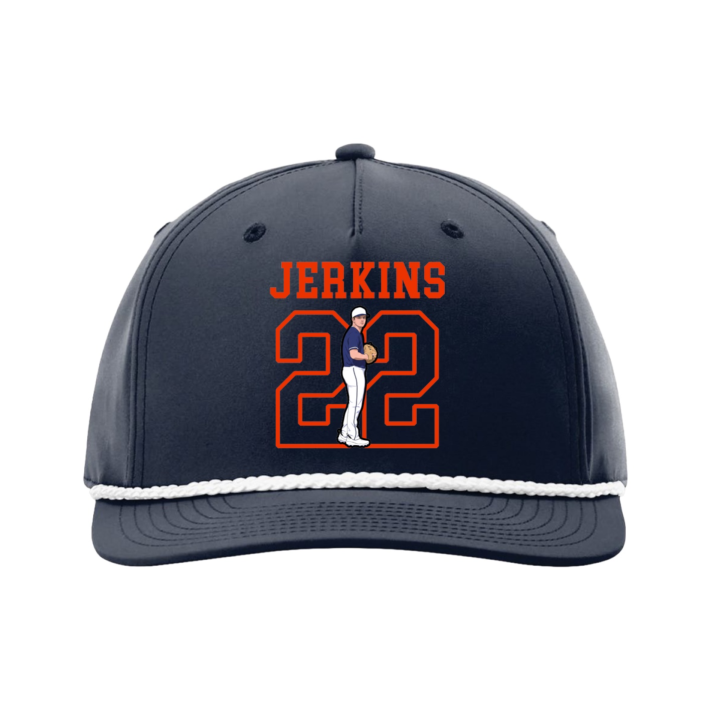 Five-Panel Classic Rope Cap — Shirsey in Navy