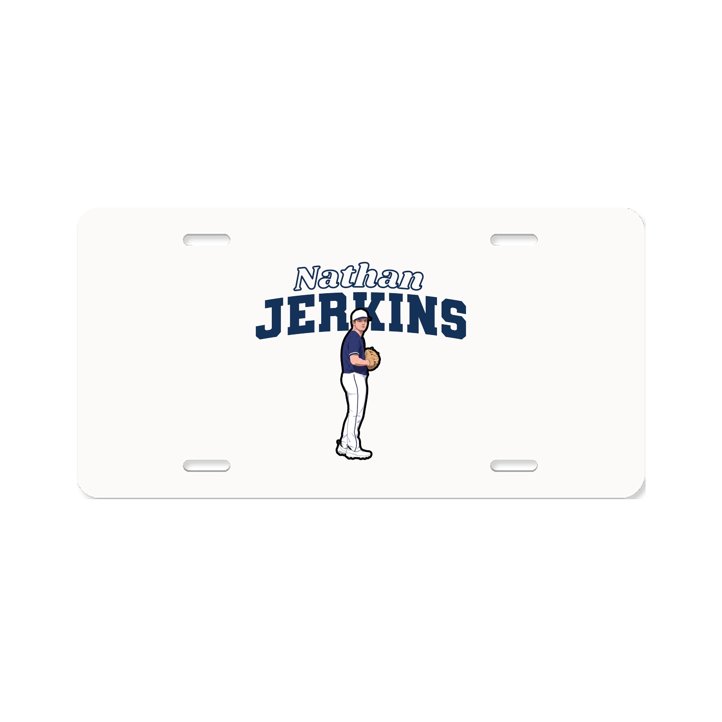 License Plate — Name Arch in Classic