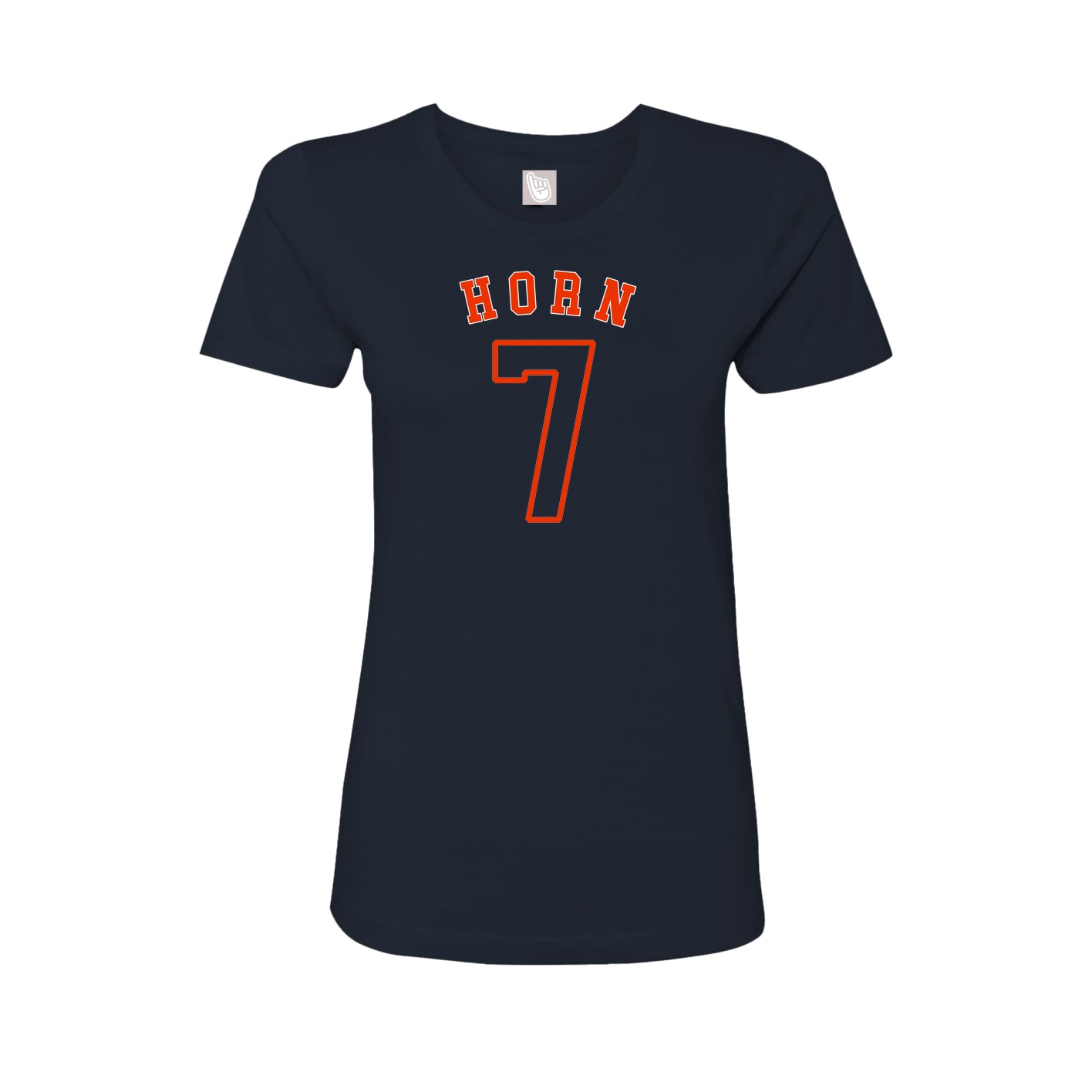 Fitted Women's Tee — Shirsey Arch in Navy
