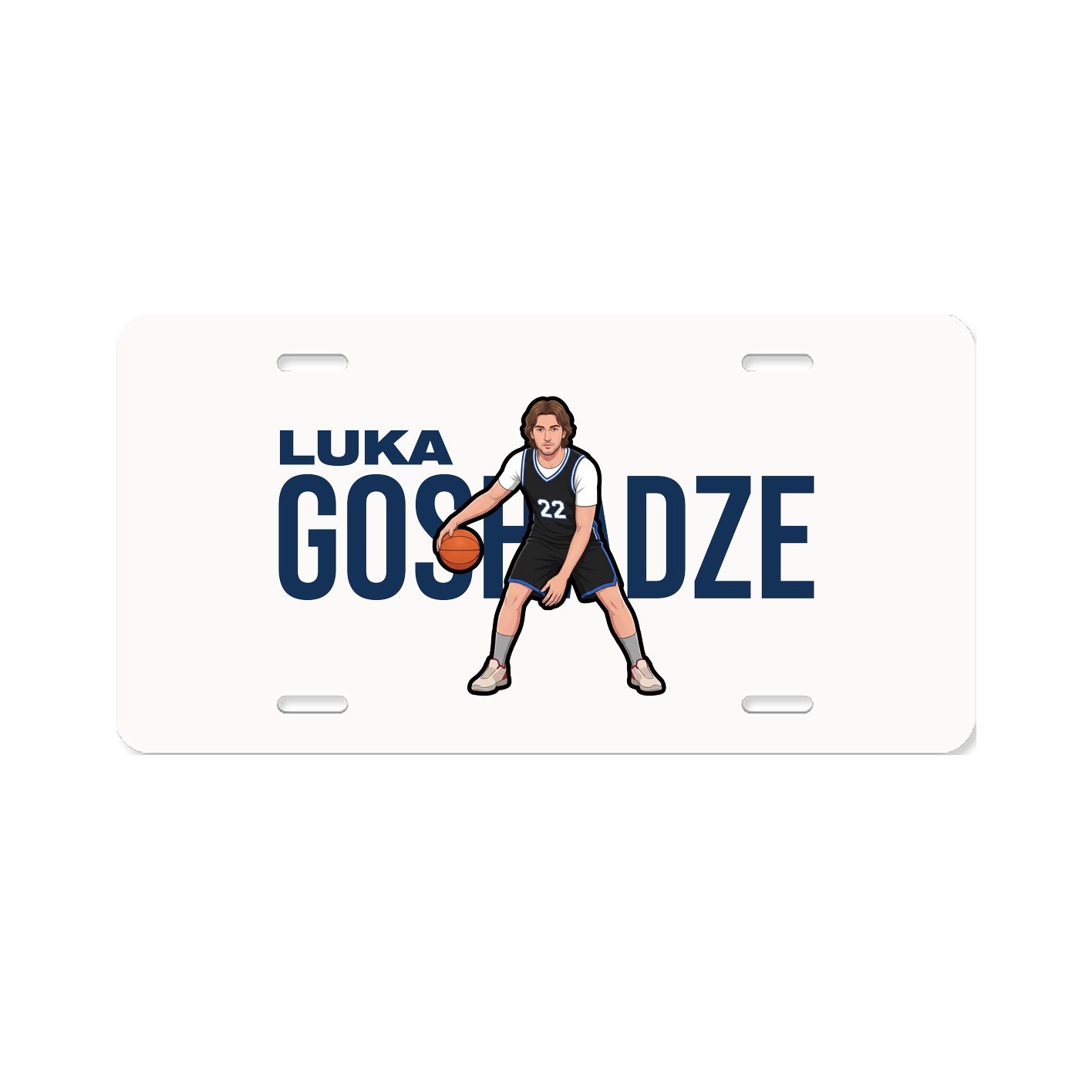 License Plate — Player Name in Classic
