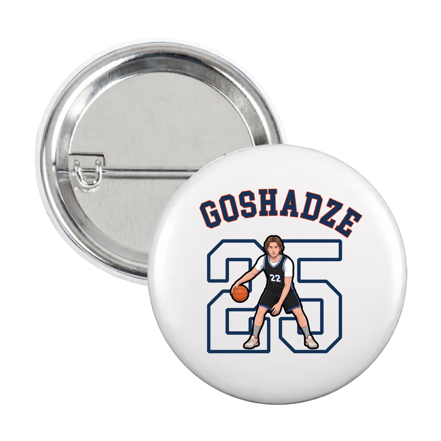 Game Day Button — Shirsey Arch in White