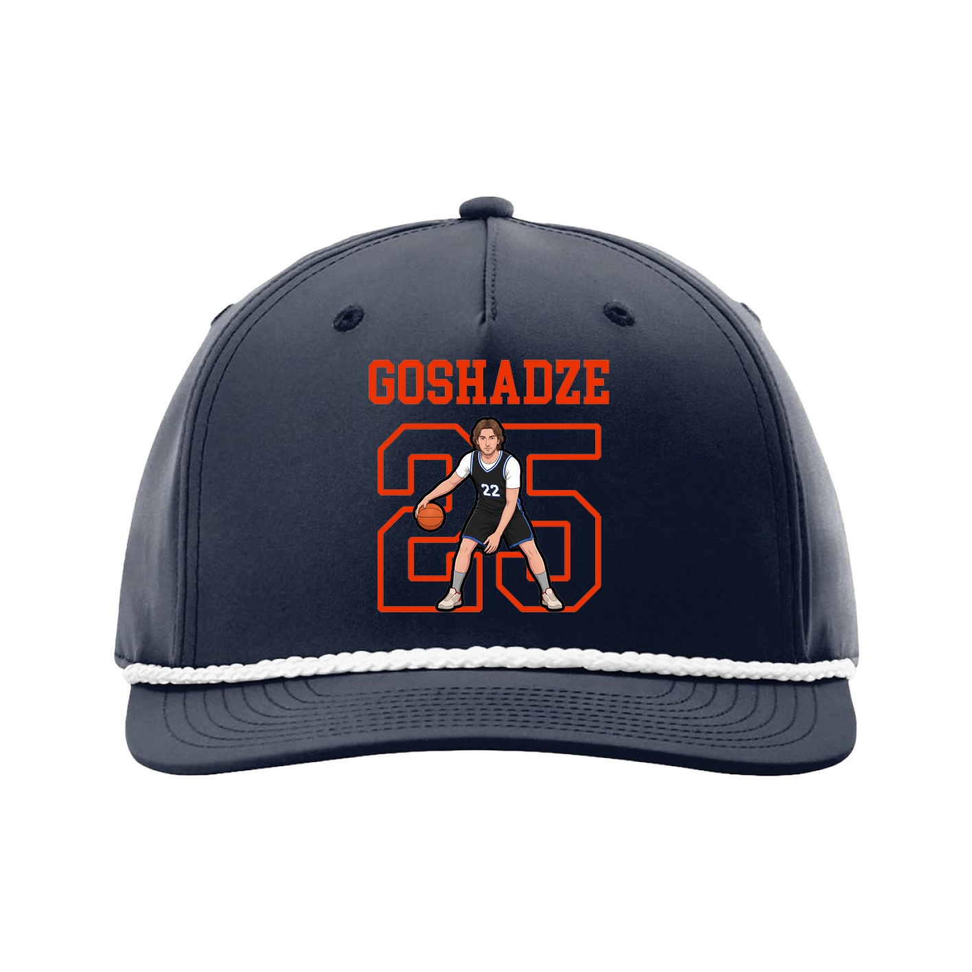 Five-Panel Classic Rope Cap — Shirsey in Navy