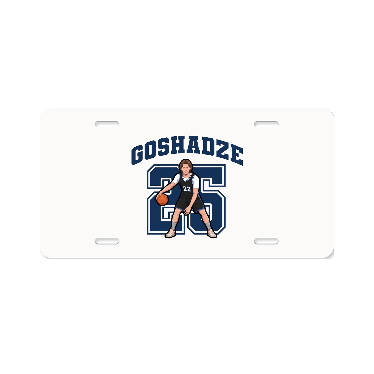 License Plate — Number in Classic