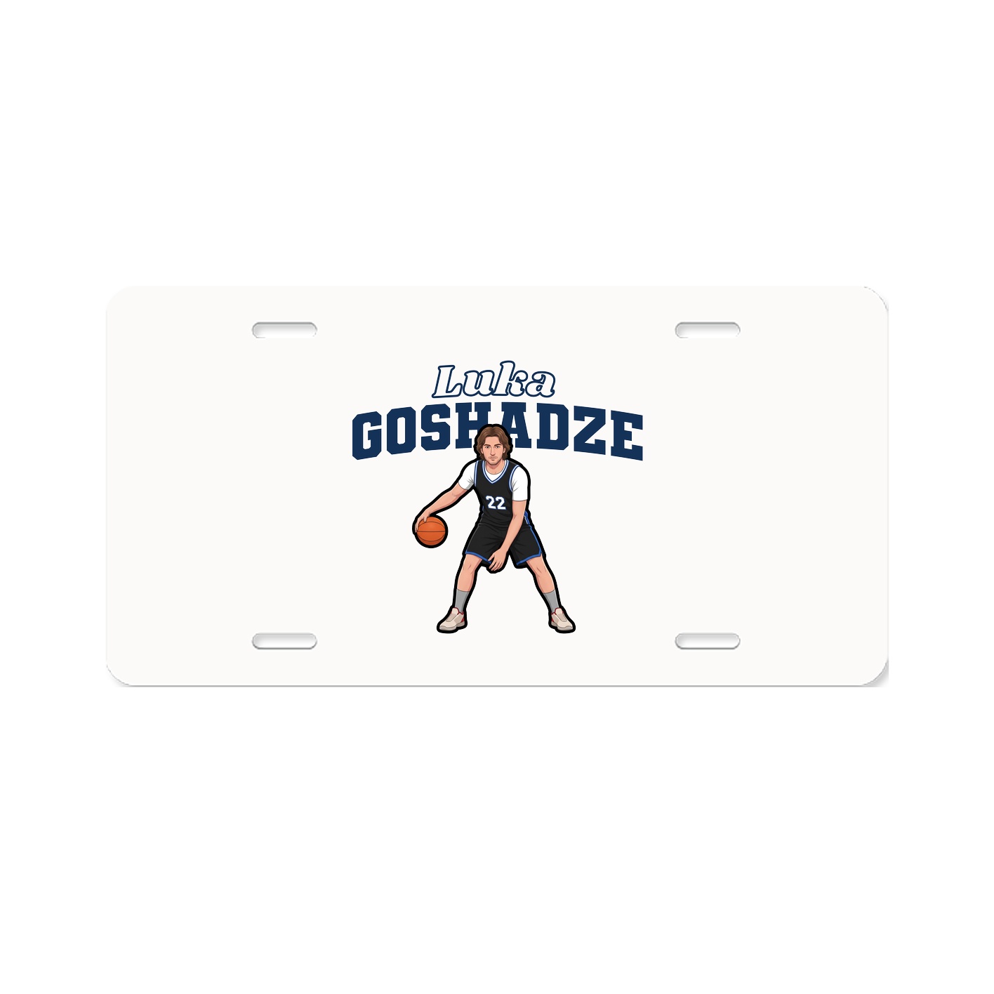 License Plate — Name Arch in Classic