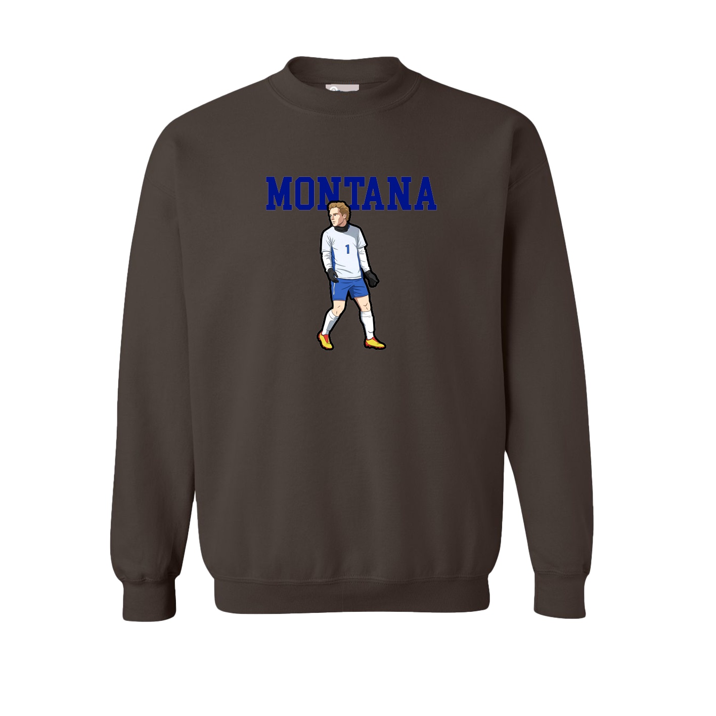 Fleece Crew — Shirsey in Brown