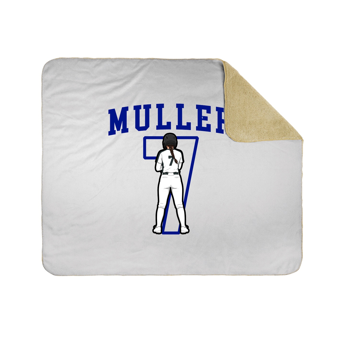 Throw Blanket — Shirsey in White