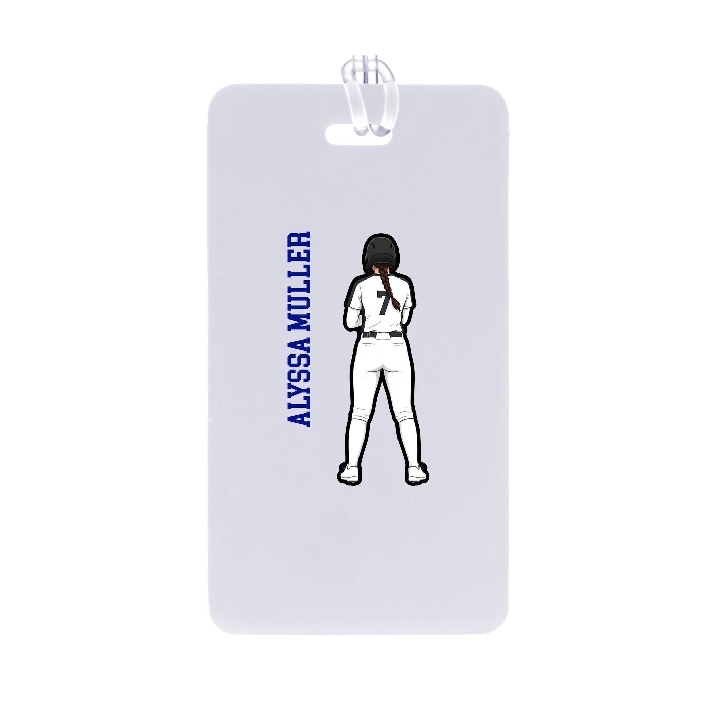 Bag Tag — Name Vertical in Classic