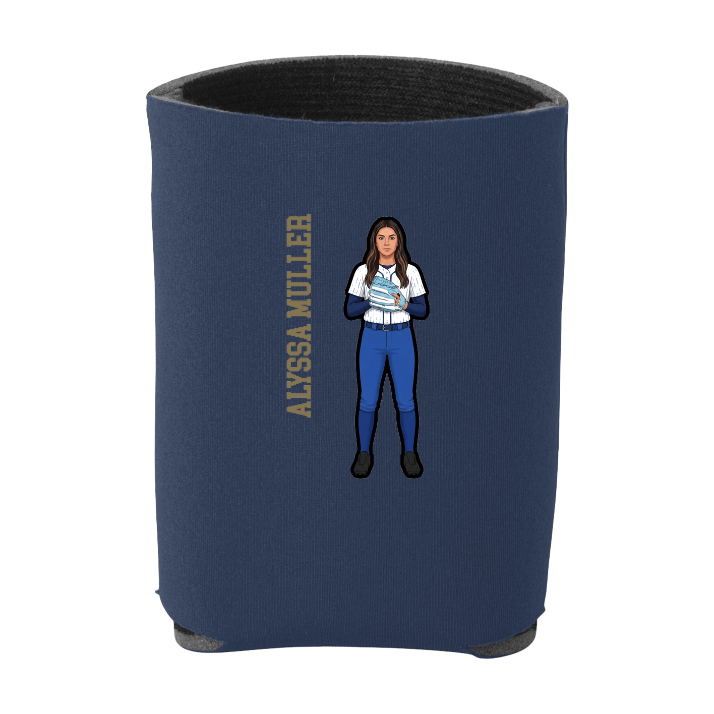 Can Holder — Name Vertical in Navy