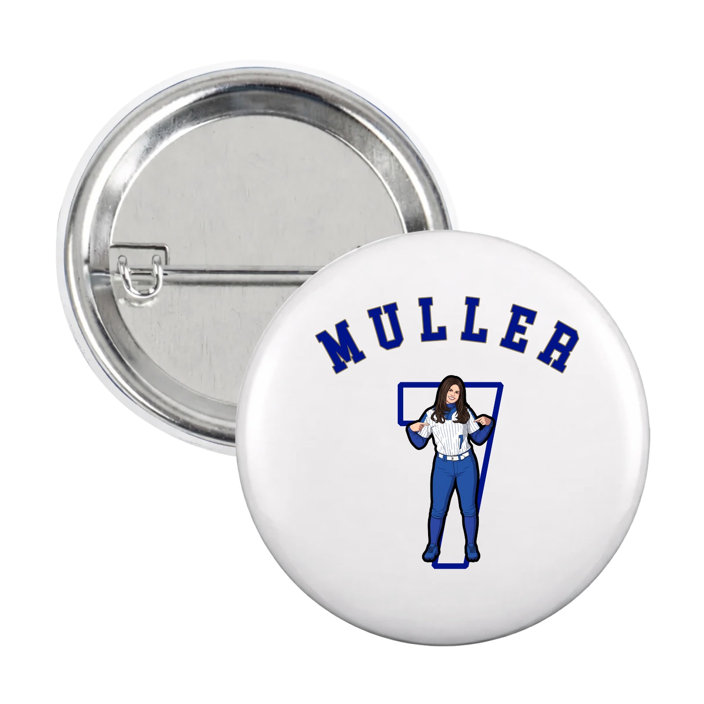 Game Day Button — Shirsey Arch in White