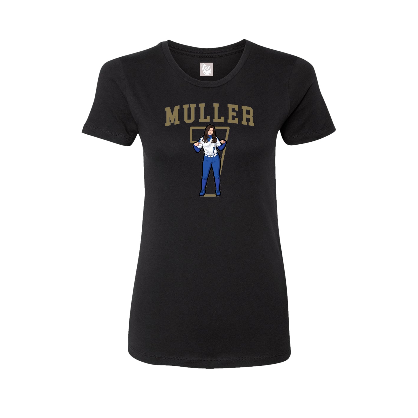 Fitted Women's Tee — Shirsey in Black
