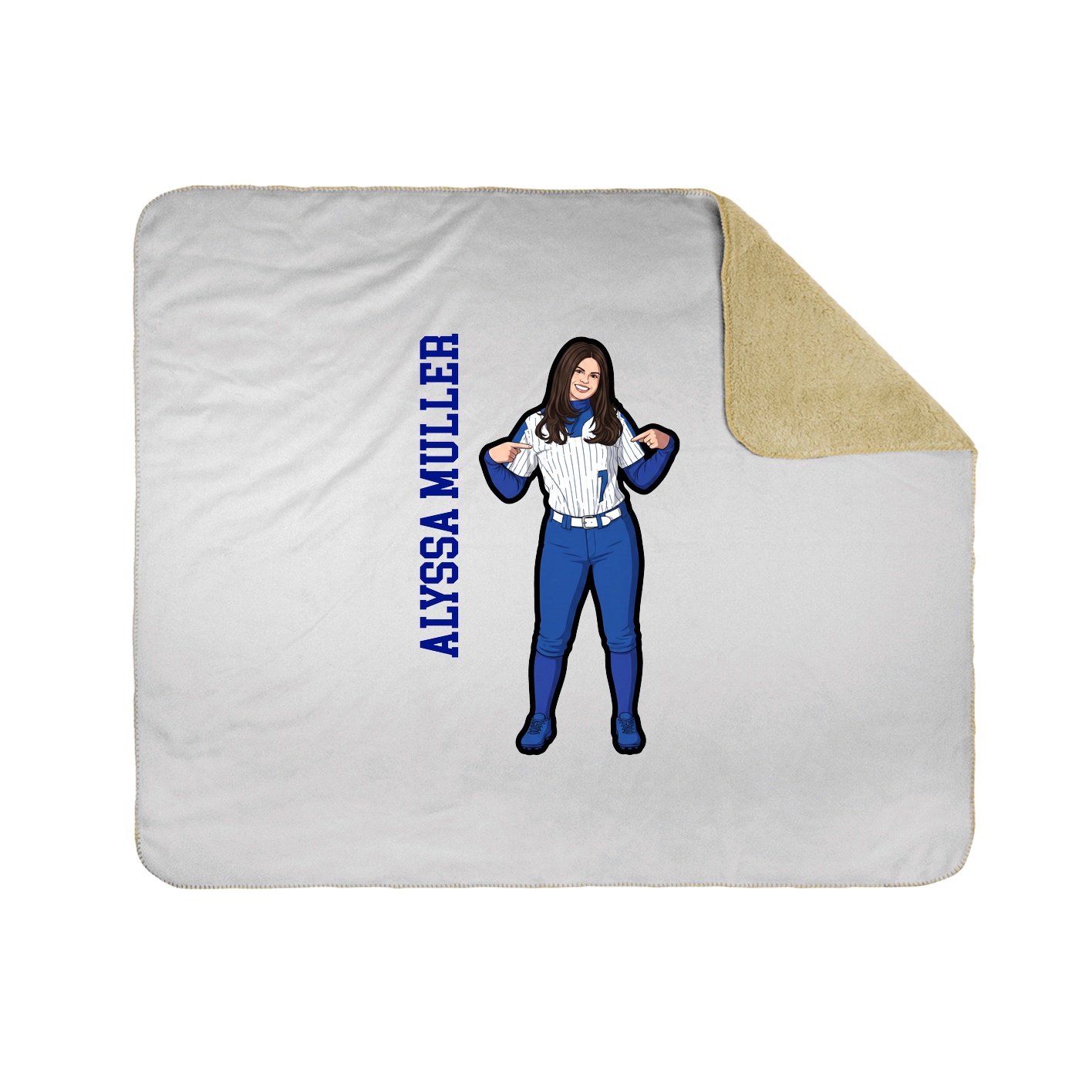 50x60 Sherpa Lined Throw Blanket