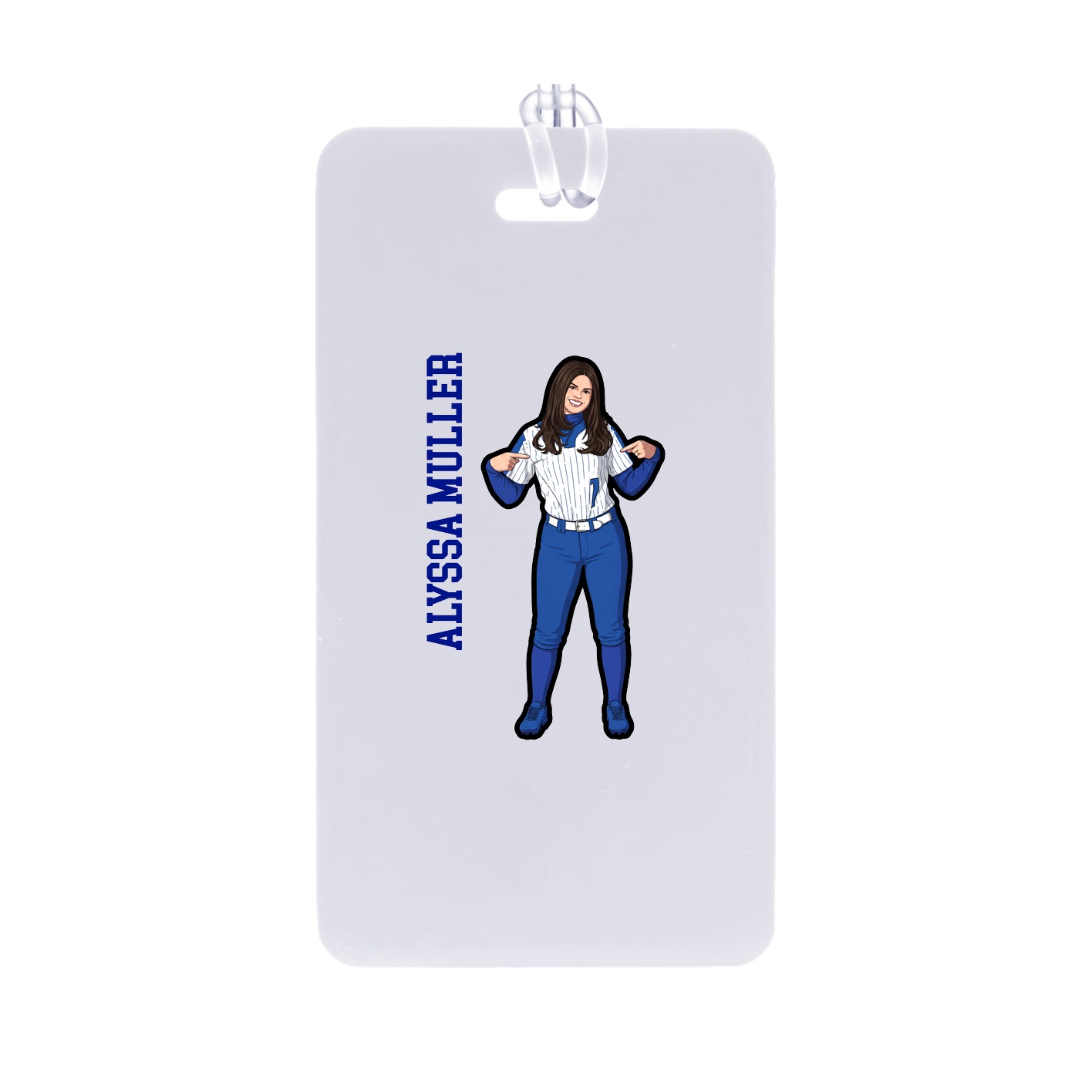Bag Tag — Name Vertical in Classic