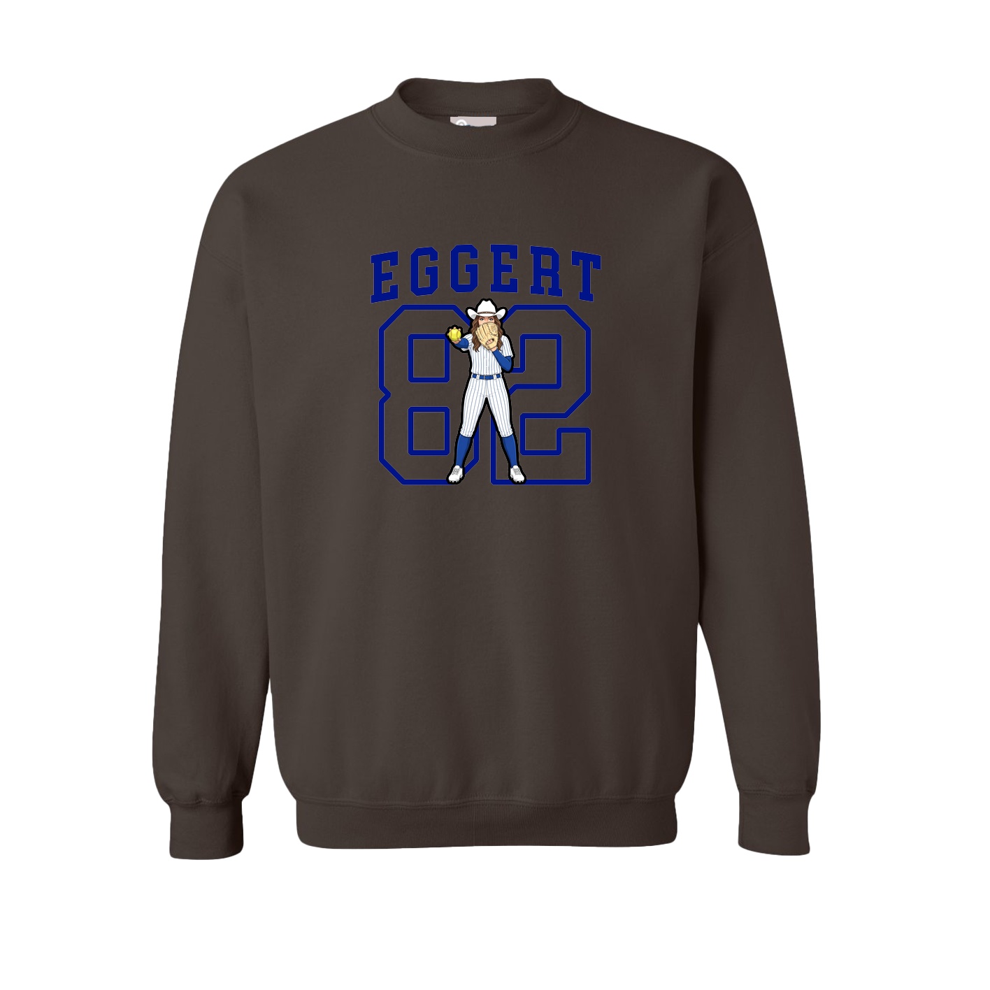 Fleece Crew — Shirsey in Brown