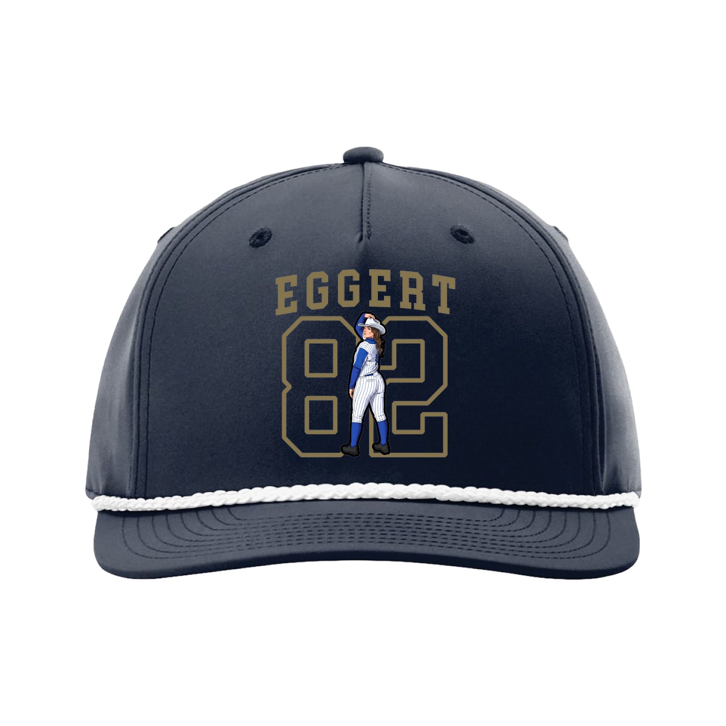Five-Panel Classic Rope Cap — Shirsey in Navy