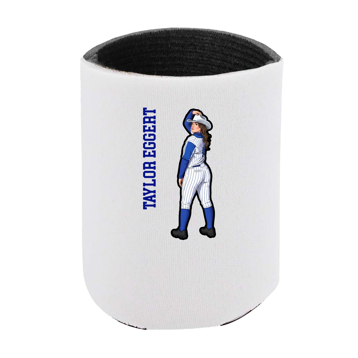 Can Holder — Name Vertical in White